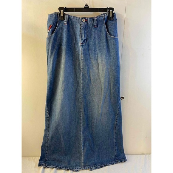 Tommy Hilfiger Dresses & Skirts - Tommy Hilfiger skirt maxi skirt faded distressed belt loops size 9 juniors